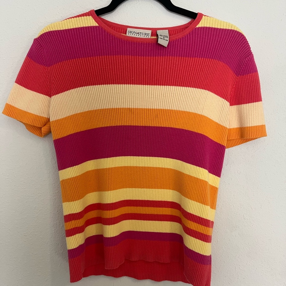 Signature Expressions Women's Vibrant Striped Tee